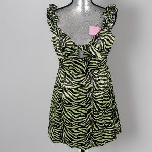 NWT Capsule 98 Cindy Printed Ruffle Mini Dress - 6